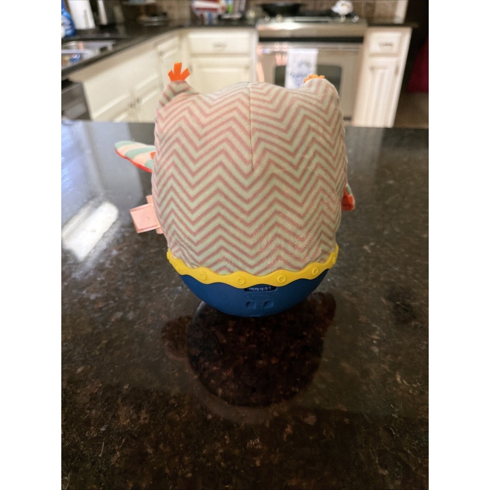B. Toys "Owl Be Back" Roly Poly Musical Baby Toy W/ Lights & Sound Weeble Wobble - Picture 3 of 6
